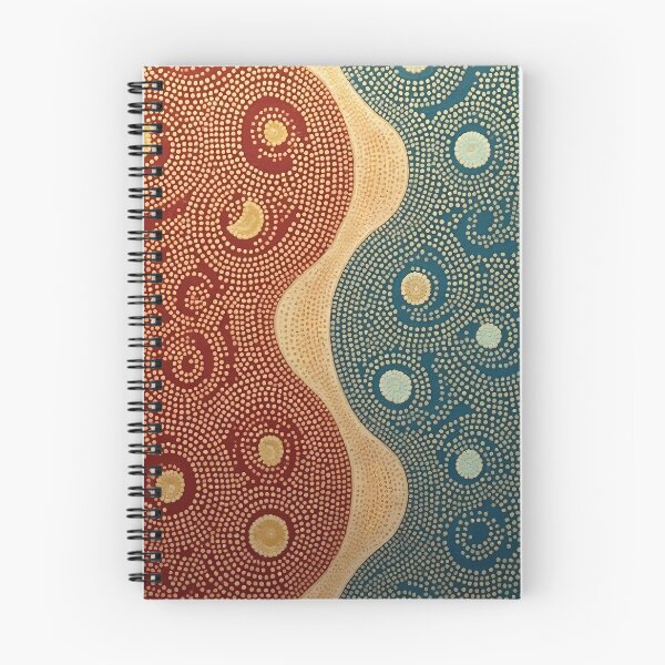 Item preview, Aboriginal Inspired Dot Art - Oceanic and Lava Vortices designed and sold by GrinGalore.