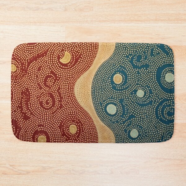 Item preview, Aboriginal Inspired Dot Art - Oceanic and Lava Vortices designed and sold by GrinGalore.