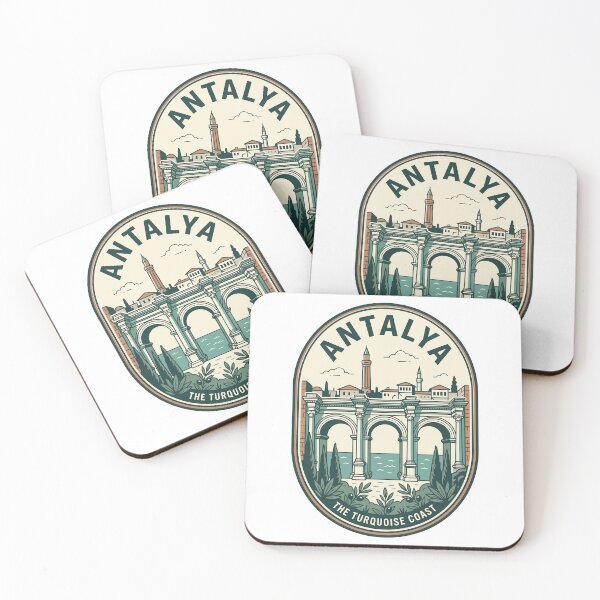 Item preview, Vintage Antalya Turkey Turquoise Coast Travel Badge designed and sold by k3rstman1.