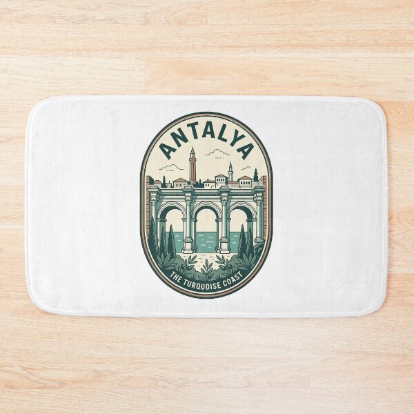 Item preview, Vintage Antalya Turkey Turquoise Coast Travel Badge designed and sold by k3rstman1.