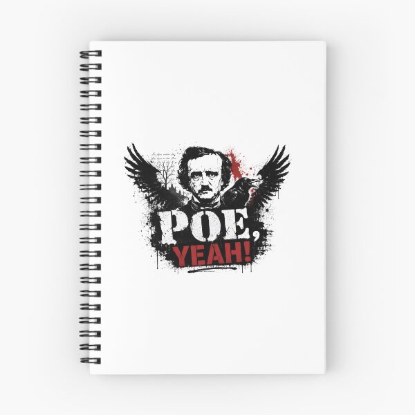 Item preview, Poe Yeah Edgar Allan Poe Grunge Raven Portrait designed and sold by Fenay Designs.