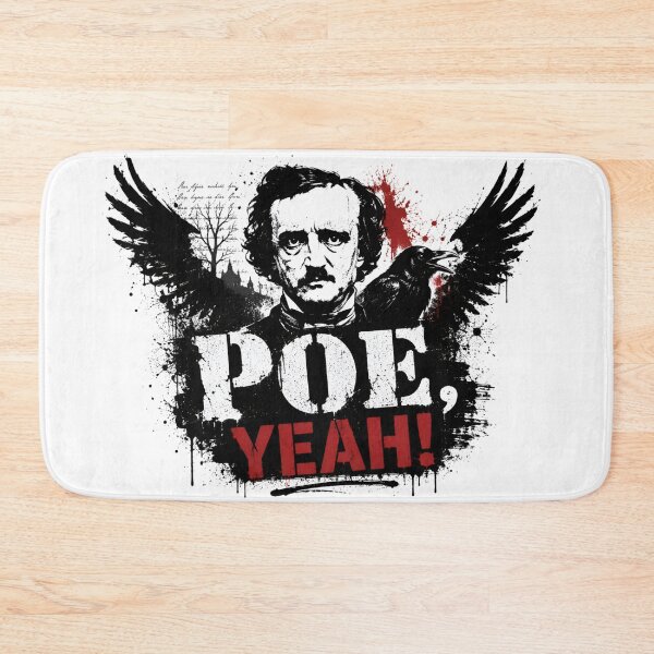 Item preview, Poe Yeah Edgar Allan Poe Grunge Raven Portrait designed and sold by Fenay Designs.