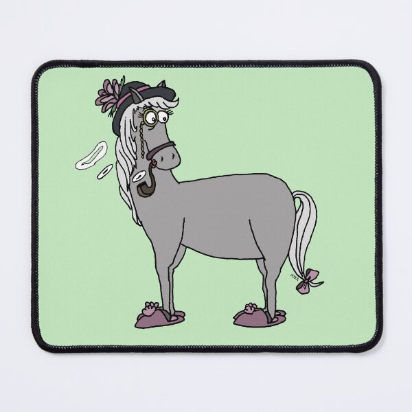 Item preview, Fancy Derby Mare – Glamorous Horse with Monocle & Pipe designed and sold by MyxaART.