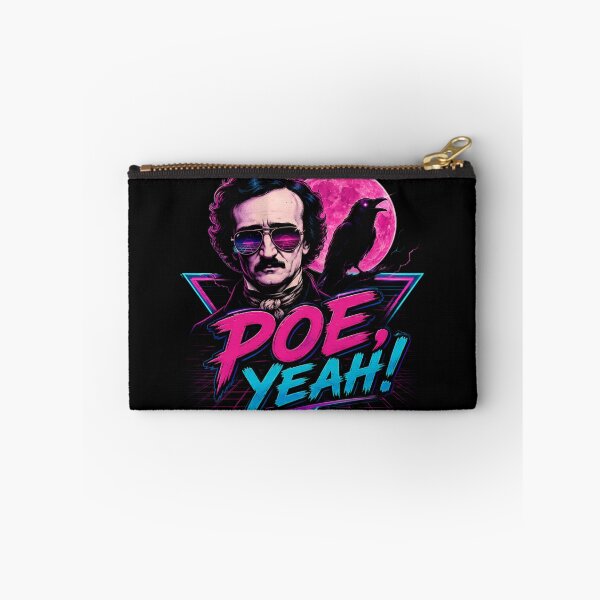 Item preview, Poe Yeah Edgar Allan Poe Neon Raven Retro Design designed and sold by Fenay Designs.
