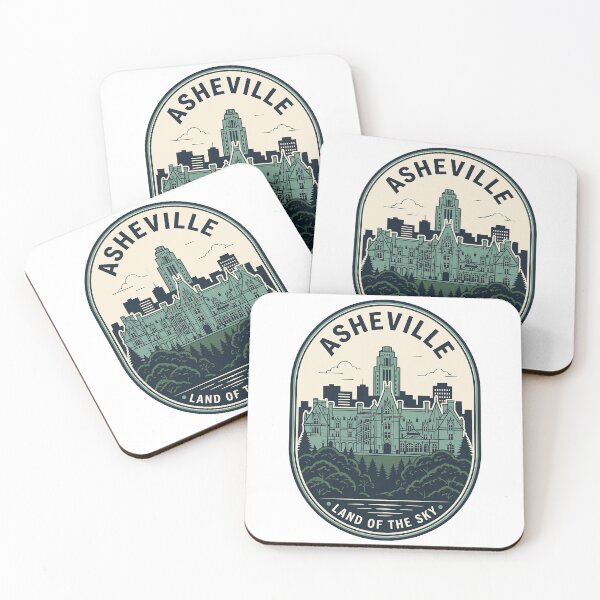 Item preview, Vintage Asheville North Carolina Skyline Travel Badge designed and sold by k3rstman1.