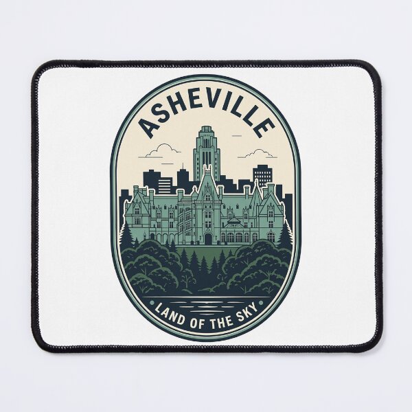 Item preview, Vintage Asheville North Carolina Skyline Travel Badge designed and sold by k3rstman1.
