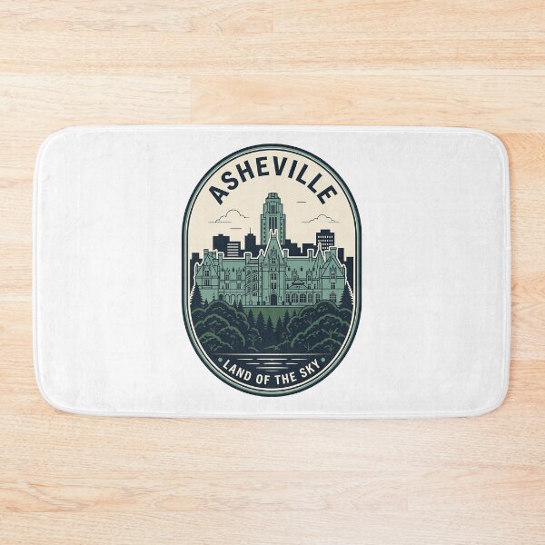 Item preview, Vintage Asheville North Carolina Skyline Travel Badge designed and sold by k3rstman1.