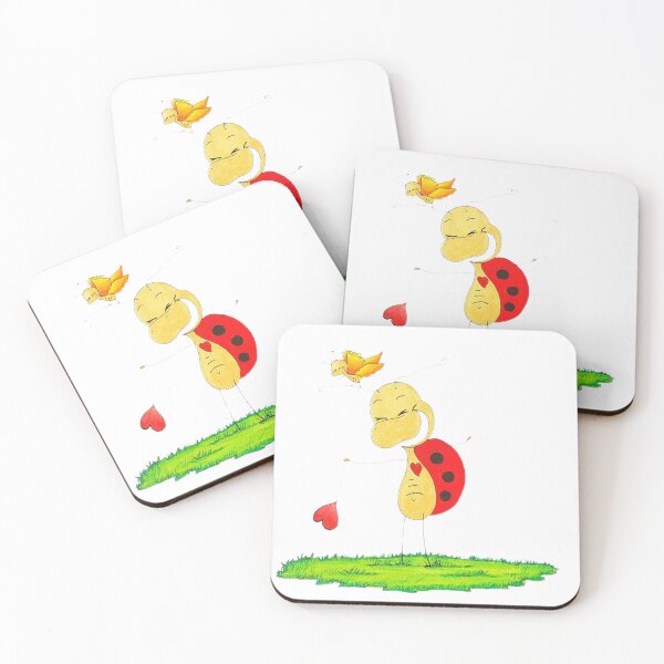 Item preview, cute smiling bug - laughing beetle designed and sold by KarinKaefer.
