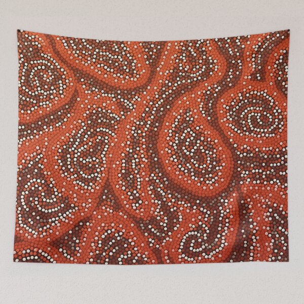 Item preview, Aboriginal Inspired Dot Art - Lava's Vibration Sector designed and sold by GrinGalore.