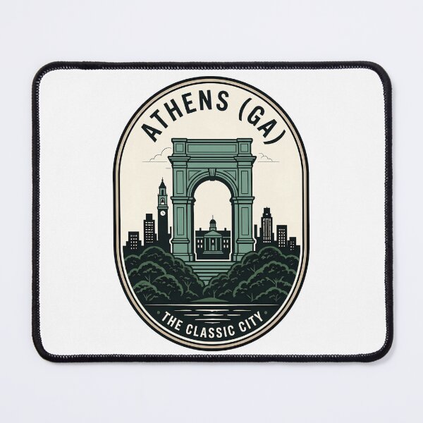 Item preview, Vintage Athens Georgia Classic City Skyline Badge designed and sold by k3rstman1.