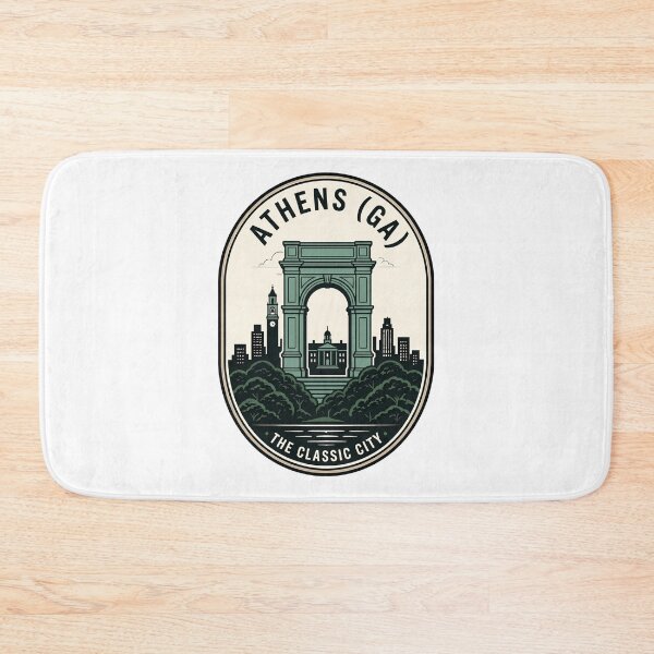Item preview, Vintage Athens Georgia Classic City Skyline Badge designed and sold by k3rstman1.
