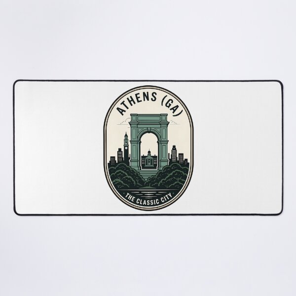 Item preview, Vintage Athens Georgia Classic City Skyline Badge designed and sold by k3rstman1.