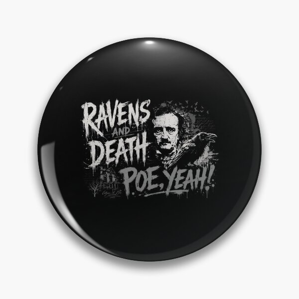 Item preview, Ravens And Death Poe Yeah Edgar Allan Poe Gothic Grunge designed and sold by Fenay Designs.