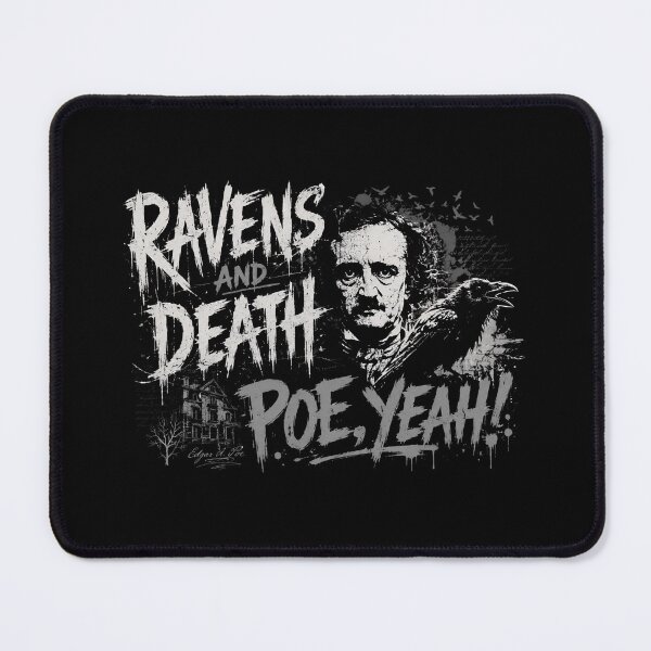 Item preview, Ravens And Death Poe Yeah Edgar Allan Poe Gothic Grunge designed and sold by Fenay Designs.