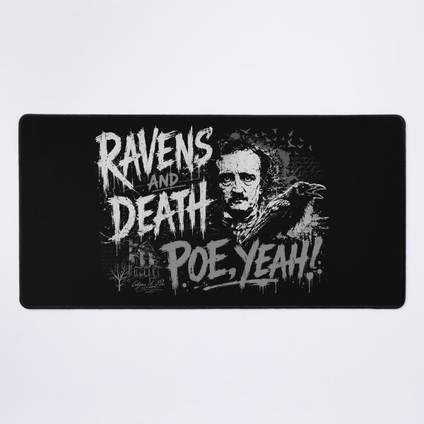 Item preview, Ravens And Death Poe Yeah Edgar Allan Poe Gothic Grunge designed and sold by Fenay Designs.