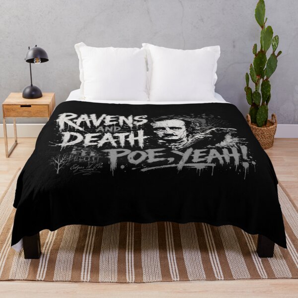 Artikelvorschau, Raben und Tod Poe Ja Edgar Allan Poe Gothic Grunge entworfen und verkauft von Fenay Designs.