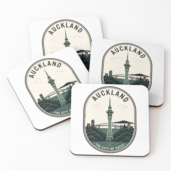 Item preview, Vintage Auckland New Zealand Skyline Travel Badge designed and sold by k3rstman1.