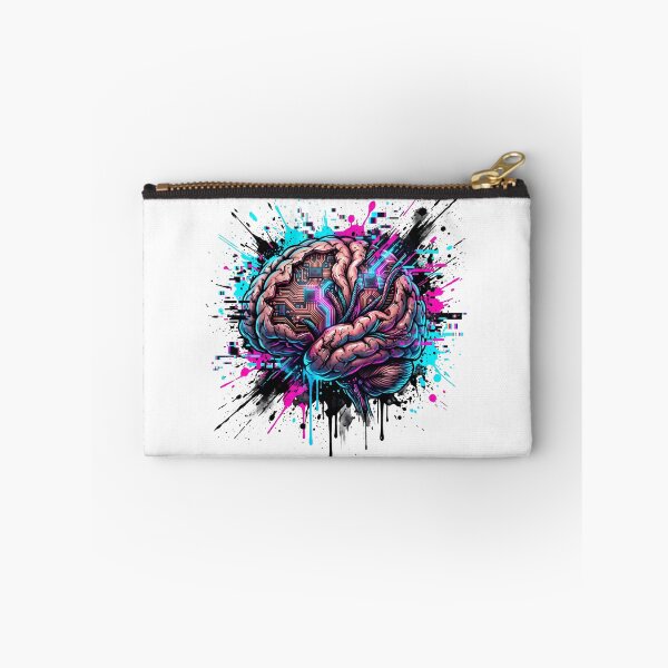Item preview, Neural Chaos: Cyborg Brain Art designed and sold by OnikaD art.