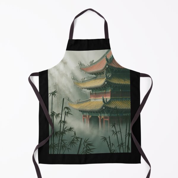 Item preview, Chinese Temple Pagoda Mist Bamboo Oriental Architecture T-Shirt designed and sold by DarylWelsh2024.