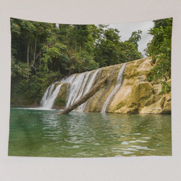 Item preview, Lower Tugonan Falls Aerial - Agusan del Sur | Mindanao, Philippines Drone Waterfall Art designed and sold by Ross.A.Campbell.