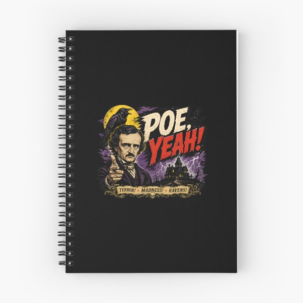 Item preview, Poe Yeah Edgar Allan Poe Terror Madness Ravens Retro Art designed and sold by Fenay Designs.