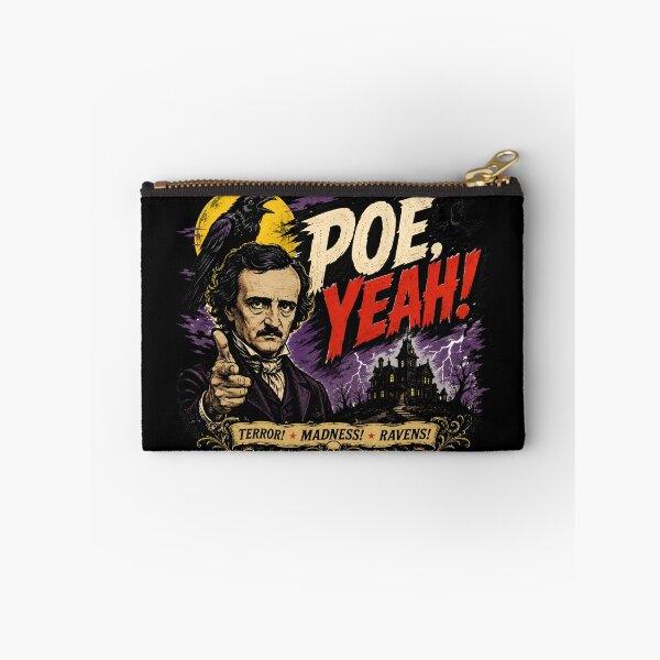 Item preview, Poe Yeah Edgar Allan Poe Terror Madness Ravens Retro Art designed and sold by Fenay Designs.