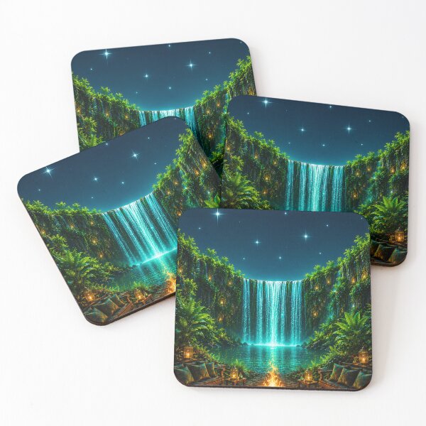 Item preview, Fantasy Waterfall Art designed and sold by AureliasDesignStudio.