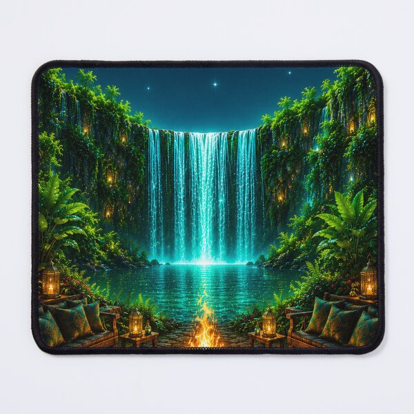 Item preview, Fantasy Waterfall Art designed and sold by AureliasDesignStudio.