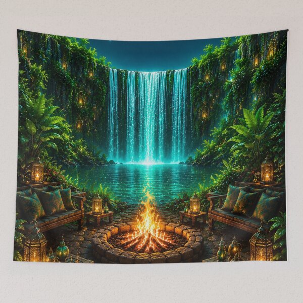 Item preview, Fantasy Waterfall Art designed and sold by AureliasDesignStudio.