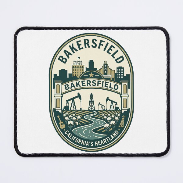 Item preview, Vintage Bakersfield California Heartland Travel Emblem designed and sold by k3rstman1.
