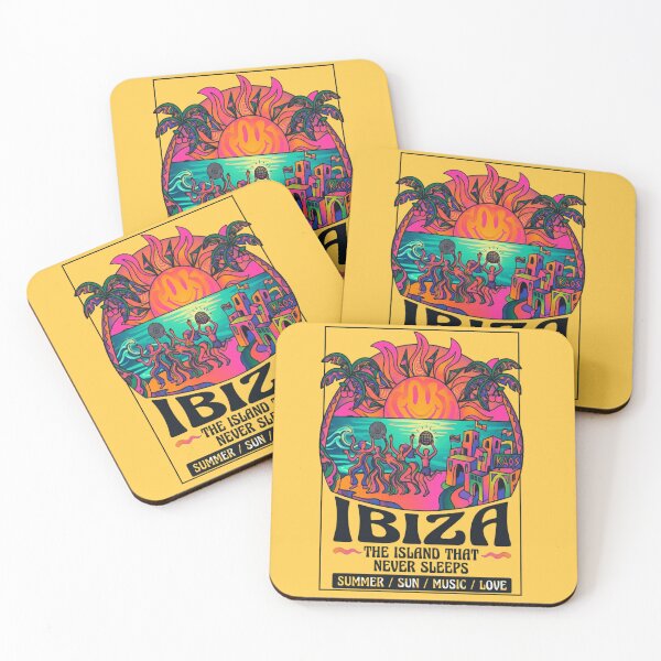 Item preview, Ibiza 1984 Psychedelic Retro Summer Poster designed and sold by ValentinaHramov.