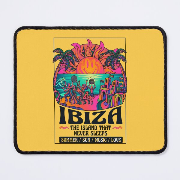 Item preview, Ibiza 1984 Psychedelic Retro Summer Poster designed and sold by ValentinaHramov.