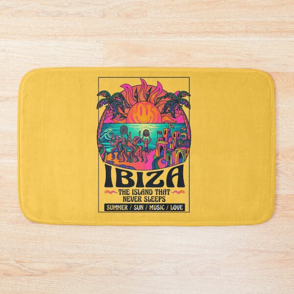 Item preview, Ibiza 1984 Psychedelic Retro Summer Poster designed and sold by ValentinaHramov.