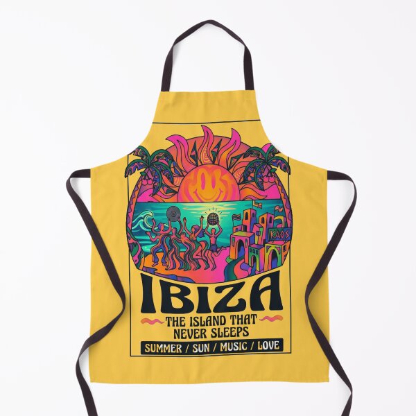Item preview, Ibiza 1984 Psychedelic Retro Summer Poster designed and sold by ValentinaHramov.