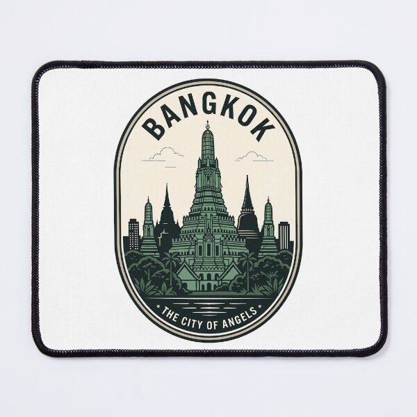 Item preview, Vintage Bangkok Thailand Wat Arun Temple Badge designed and sold by k3rstman1.