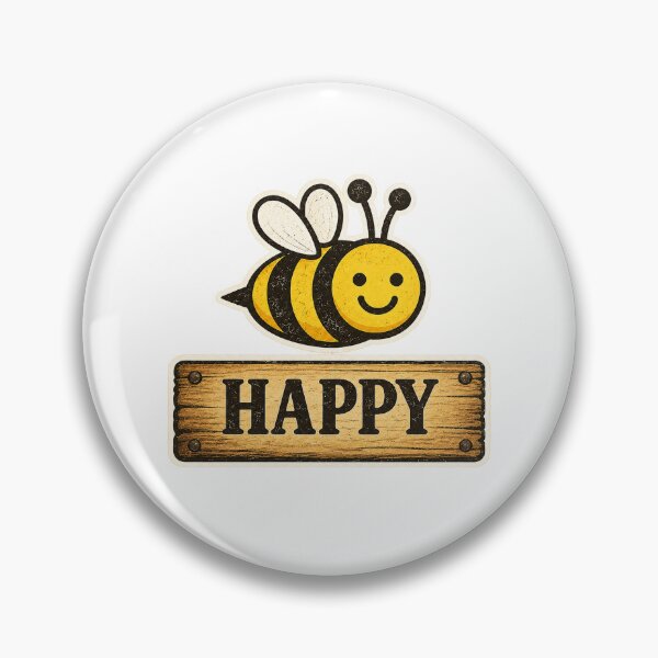 Artikelvorschau, Rustikales Schild „Bee Happy“ entworfen und verkauft von DoingTheChores.