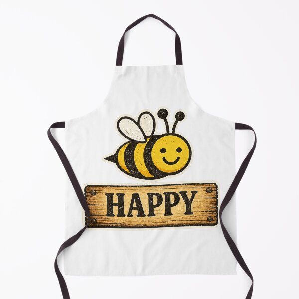 Item preview, Bee Happy Rustic Sign designed and sold by DoingTheChores.