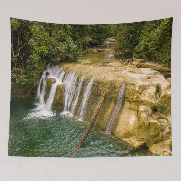 Item preview, Lower Tugonan Falls Aerial - Agusan del Sur | Mindanao, Philippines Drone Waterfall Art designed and sold by Ross.A.Campbell.
