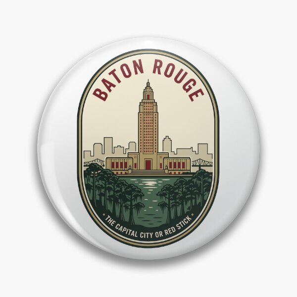 Item preview, Vintage Baton Rouge Louisiana Capital City Badge designed and sold by k3rstman1.