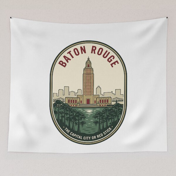 Item preview, Vintage Baton Rouge Louisiana Capital City Badge designed and sold by k3rstman1.