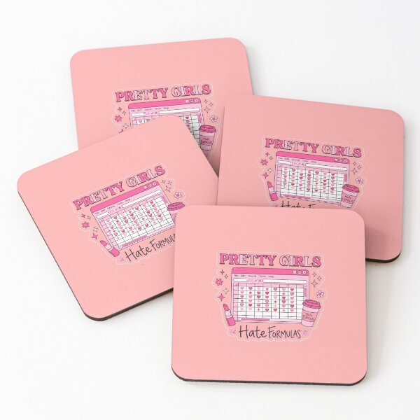 Item preview, Pretty Girls Hate Formulas – Cute Pink Office Humor T-Shirt designed and sold by @SHINTOSARTSTORE.