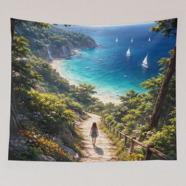 Item preview, Bird's Eye Trail to the Ocean designed and sold by sigmaartstudio.