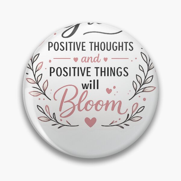 Item preview, Grow Positive Thoughts Sticker | Motivational Quote Typography designed and sold by Ishratparween11.