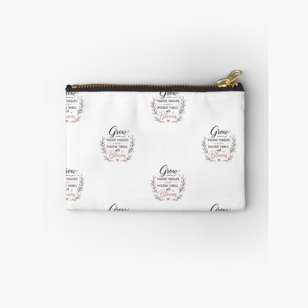 Item preview, Grow Positive Thoughts Sticker | Motivational Quote Typography designed and sold by Ishratparween11.