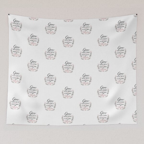 Item preview, Grow Positive Thoughts Sticker | Motivational Quote Typography designed and sold by Ishratparween11.