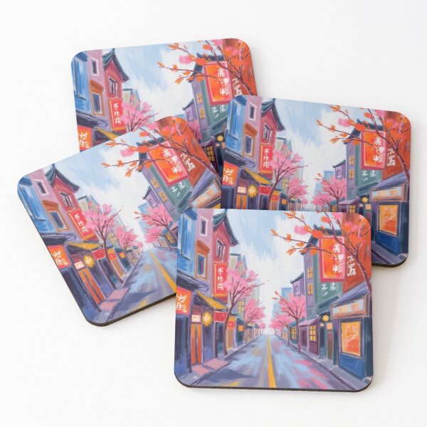 Item preview, quite street of korea oil painting designed and sold by cloudzer0000.
