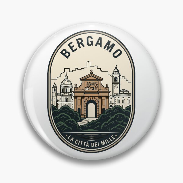 Item preview, Vintage Bergamo Italy Citta Alta Travel Badge designed and sold by k3rstman1.