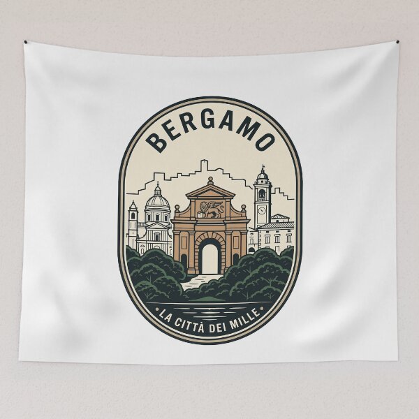 Item preview, Vintage Bergamo Italy Citta Alta Travel Badge designed and sold by k3rstman1.