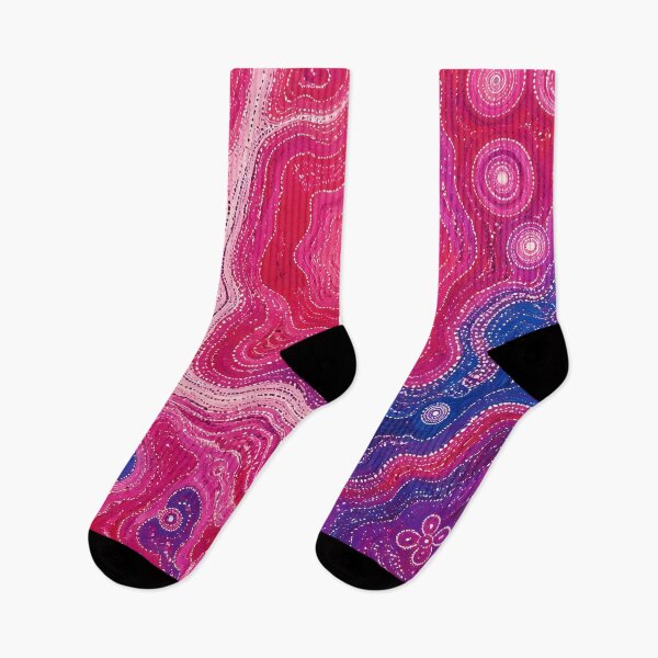 Item preview, Aboriginal Inspired Dot Art - Scarlet Pink Paths designed and sold by GrinGalore.