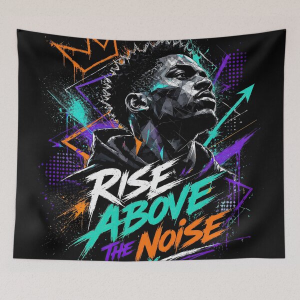 Item preview, Sticker - Wall Art - Rise Above the Noise designed and sold by ForeverPrintsOK.